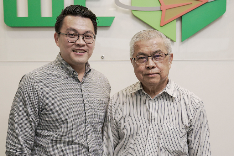 Ng Chet Chiang (right) and Ng Shern Yau, co-founders of Logistics Worldwide Express (LWE).