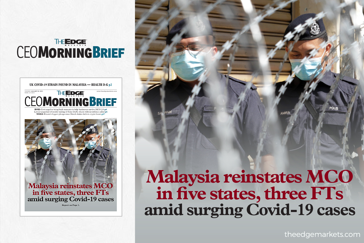 Malaysia Reinstates Mco In Five States Three Fts Amid Surging Covid 19 Cases The Edge Markets