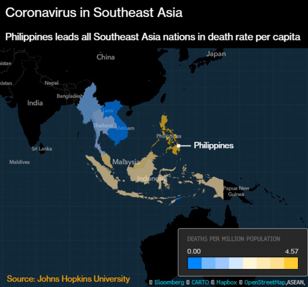 Covid-19: Virus deaths show Philippines, Indonesia worst 