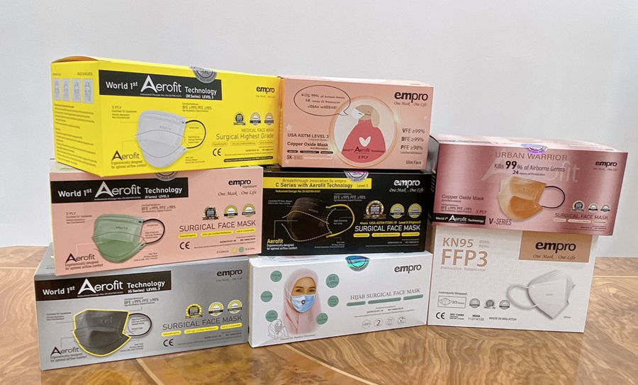 Collections of EMPRO face mask