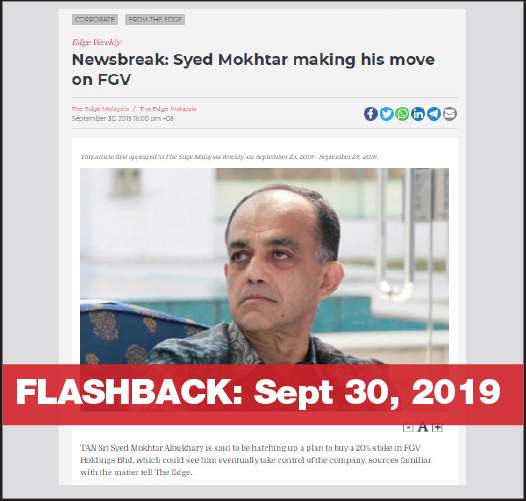 Syed Mokhtar Expresses Interest To Merge His Plantation Assets With Fgv The Edge Markets