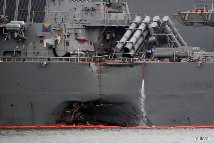 U.S. destroyer McCain collision which killed 10 sailors caused by sudden turn' — Singapore