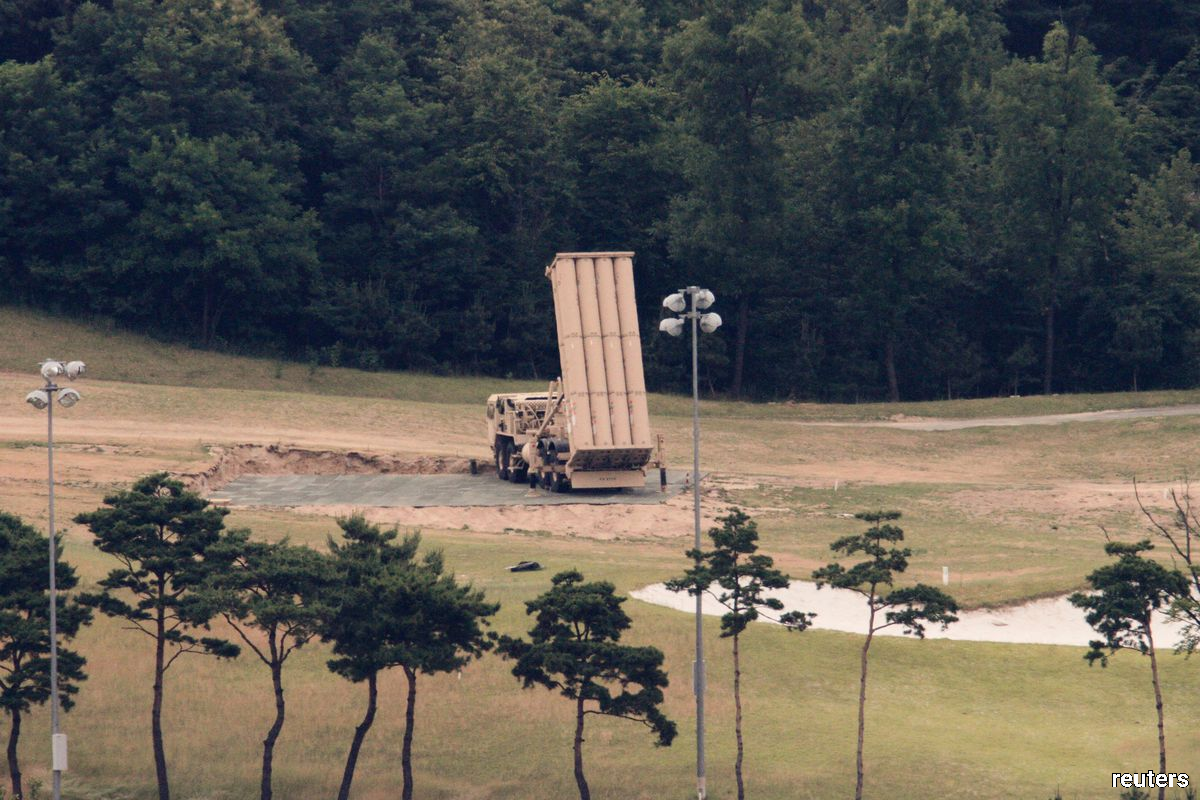 Terminal High Altitude Area Defense (THAAD) system installed in South Korea.