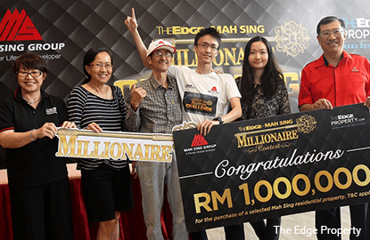 Congrats to the newly-minted millionaire! Brian Lim wins The Edge-Mah Sing Millionaire contest