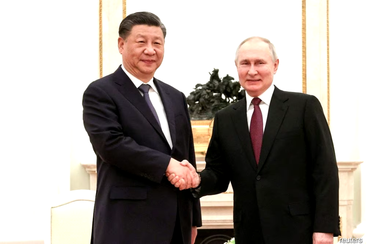 Chinese President Xi Jinping and his Russian counterpart Vladimir Putin